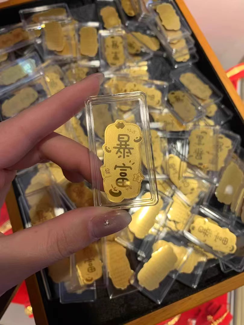 Hot-selling Lucky Gold 999 2mg Mobile Phone Sticker