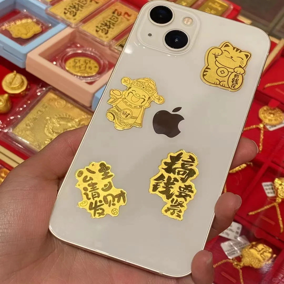 Make big money with gold phone stickers