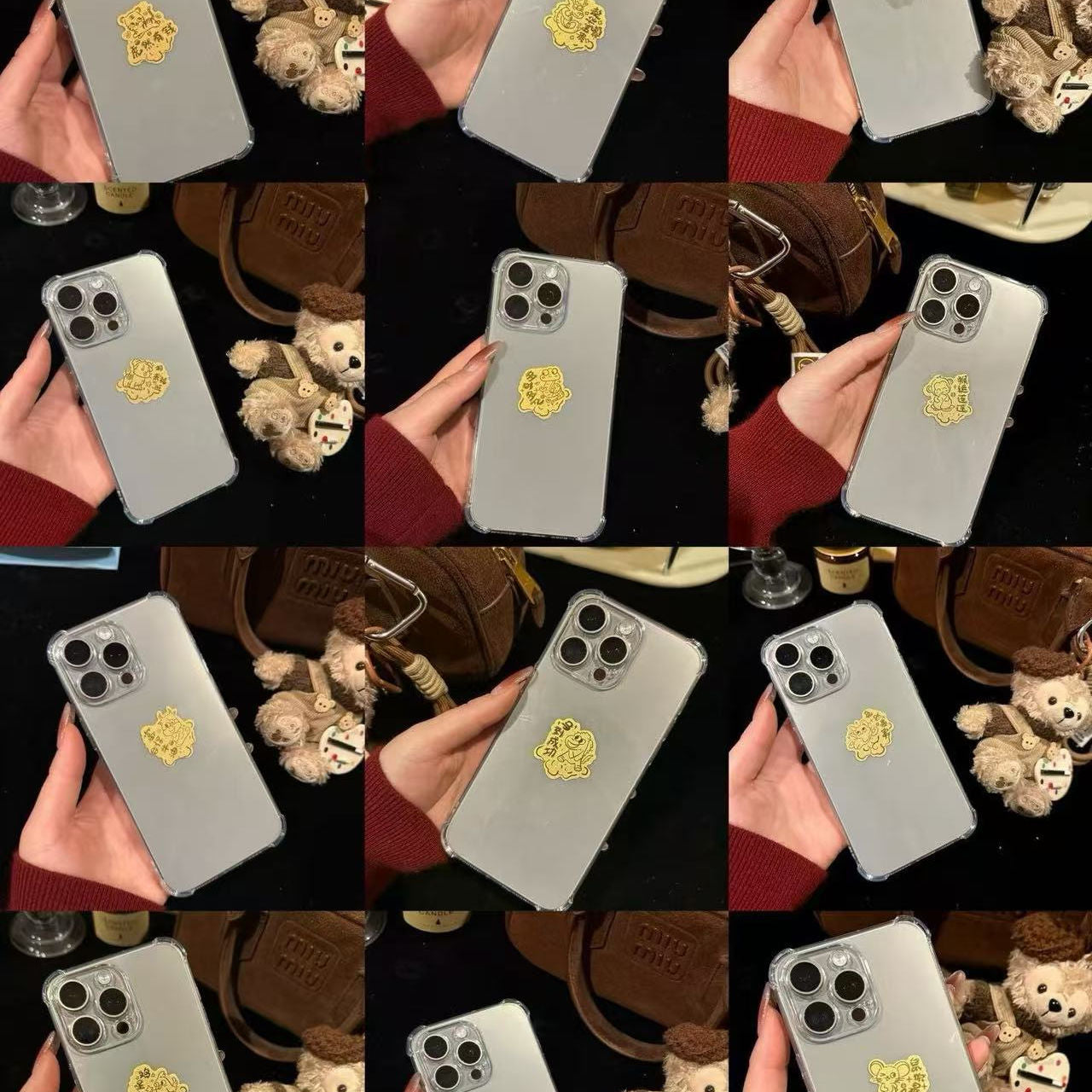 Golden Phone Sticker Mouse You Are The Best