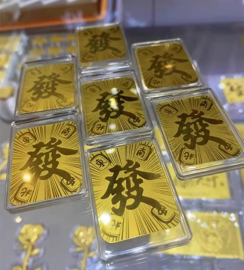 999 Pure Gold Cell Phone Sticker Gold Paper Gold Flakes Princess May You Be Rich