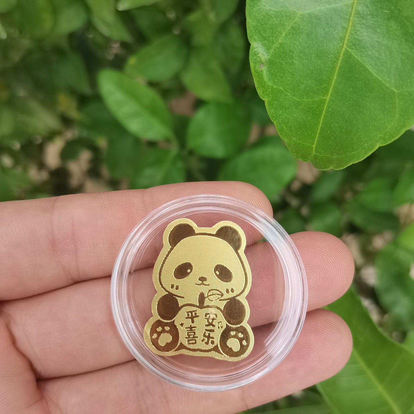 Gold phone stickers for good luck