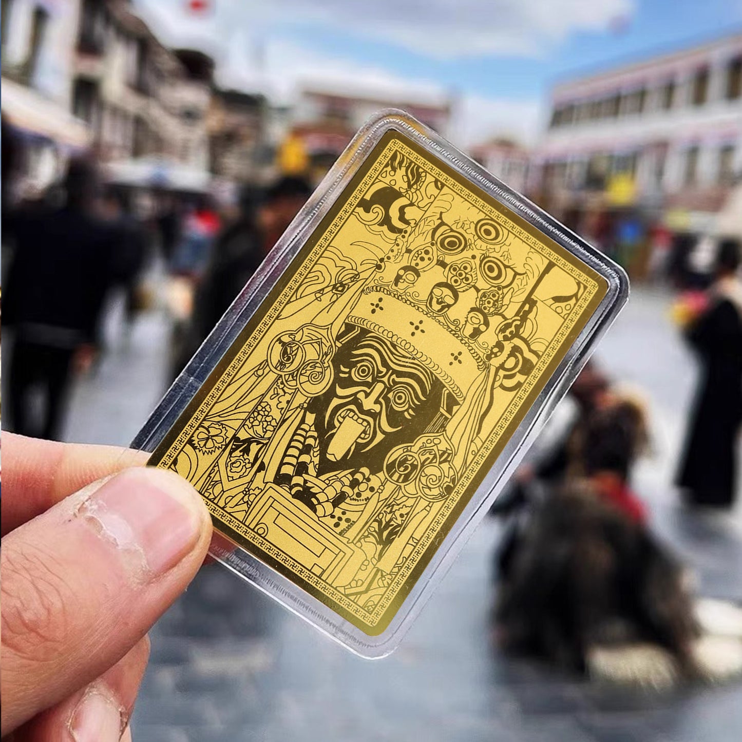 Gold mobile phone sticker Zakiram Gold Card