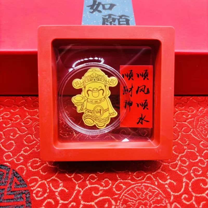 Gold phone sticker for good health