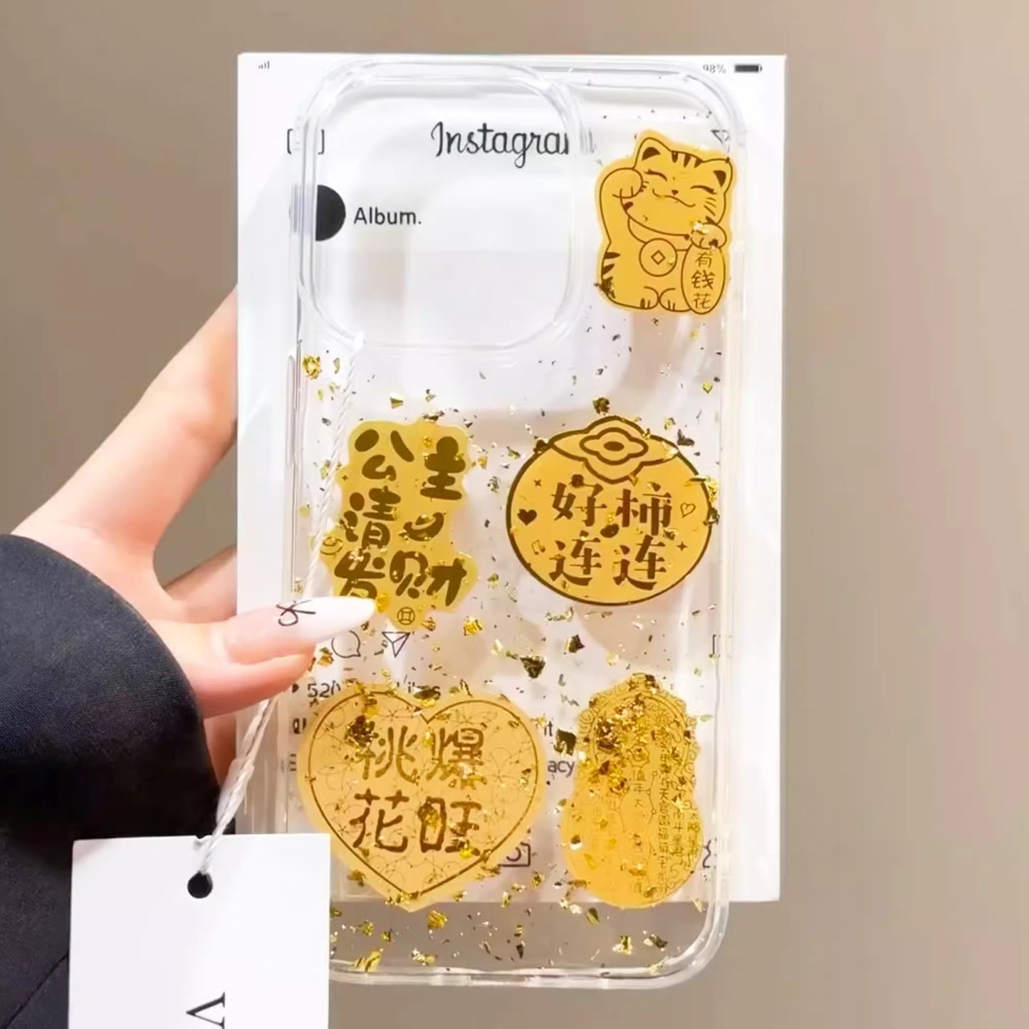 999 pure gold gold sheet gold phone sticker