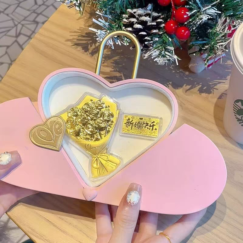 Hello Kitty KT pure gold mobile phone bag keychain pendant, a birthday gift for girls, a gift