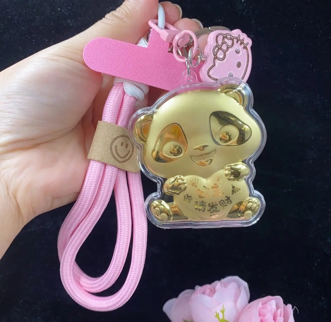 Car, house, money, gold mobile phone stickers, bag keychains, pure gold pendants, birthday gifts, gifts for girls, souvenirs