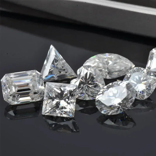 Moissanite Stone Wholesale White D Color Multiple Shapes Vvs1 with GRA Certified Moissanite Stone Jewelry Making Materials