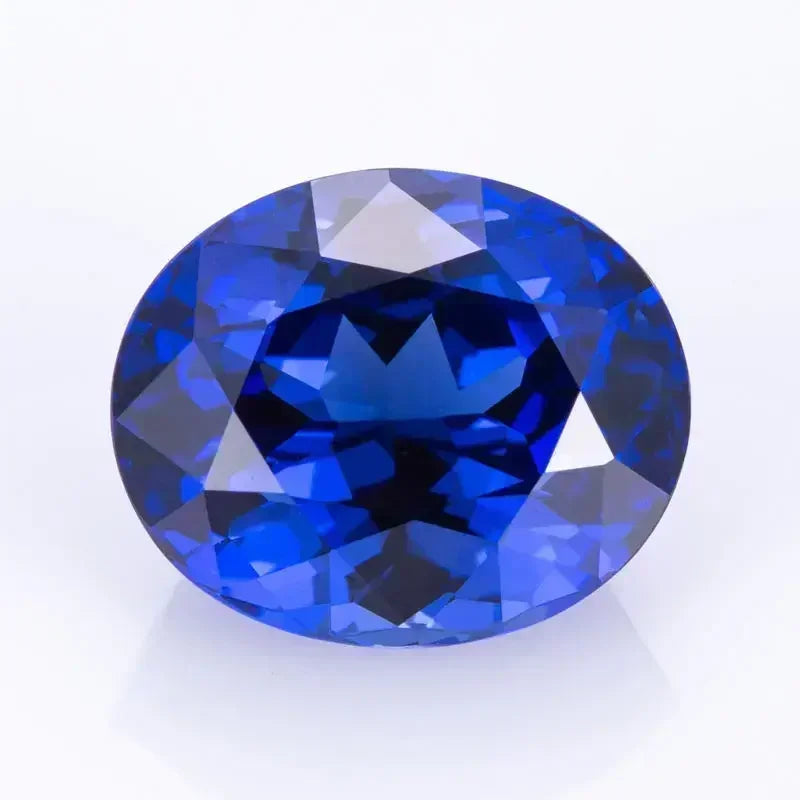 Lab Grown Sapphire Royal Blue Color Oval Shape Charm Gemstones for Diy Jewelry Making Materials Selectable AGL Certificate