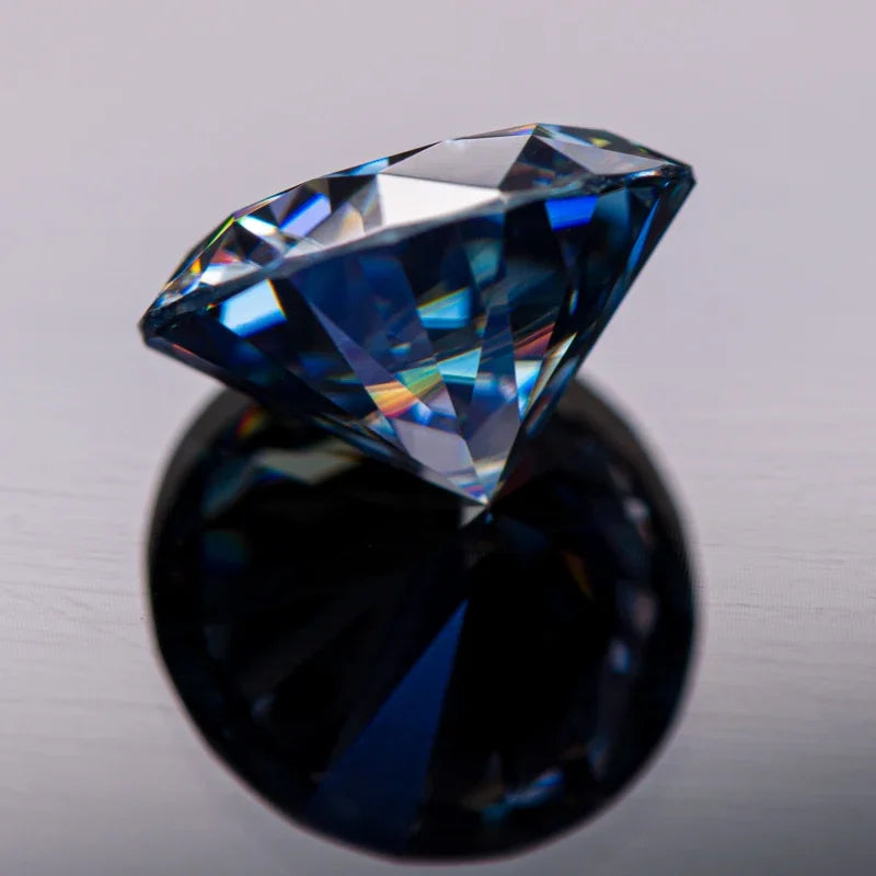 Moissanite Lavender Color Round Cut Loose Stone Gemstone GRA Certified Lab Created Diamond Advanced Jewelry Making Materials