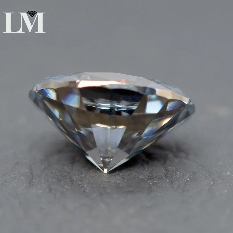 Moissanite Stone Oval Cut Gray Color Gemstone Synthetic Lab Created Heat Diamond DIY Jewelry Making Materials with GRA Report