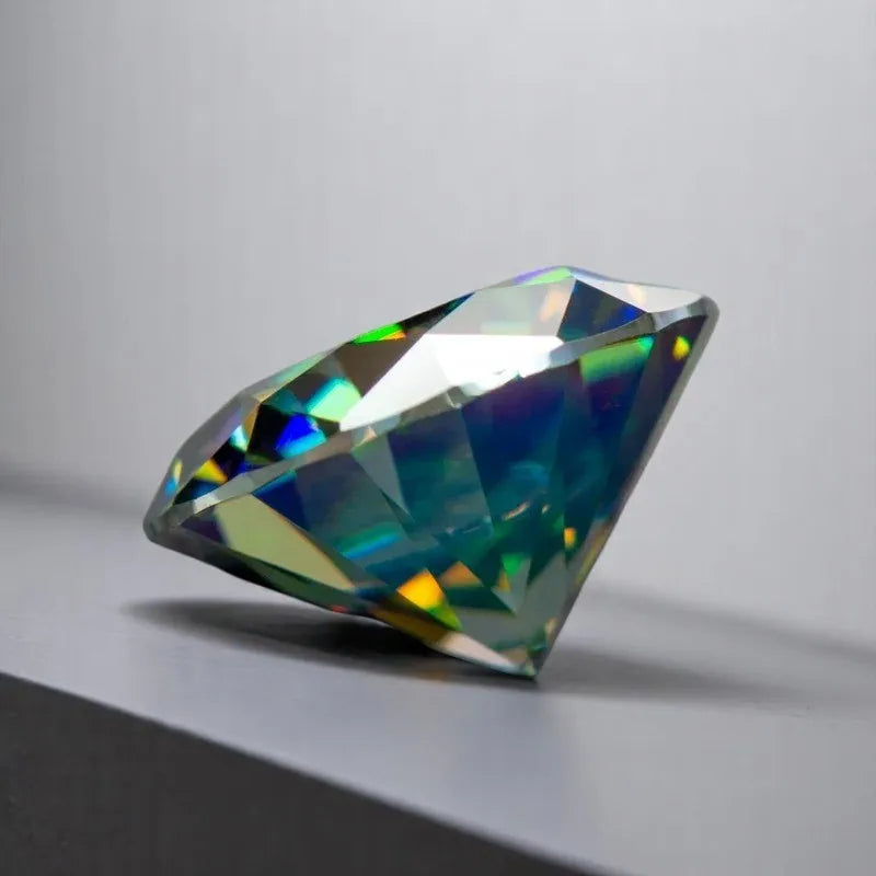 Moissanite Wholesale Rainbow Purple Round Cut Artificial Cultivation of Gemstones Diy Jewelry Making with GRA Certificate