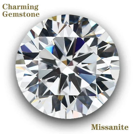 Moissanite Stone D Color Vvs1 Round Cut 0.1CT-12CT with GRA Certificate Wholesale Moissanite Loose Gemstones Jewelry Making