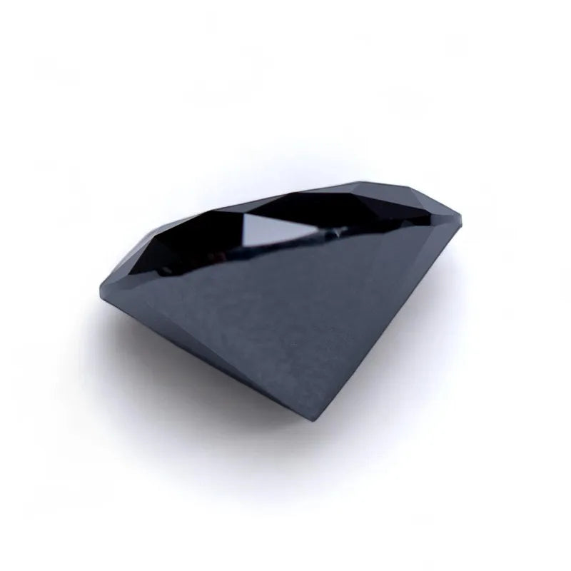 Wholesale Moissanite Stone Round Shape Primary Black Color DIY Charms Ring Necklace Earrings Main Materials Extremely Shiny Qual