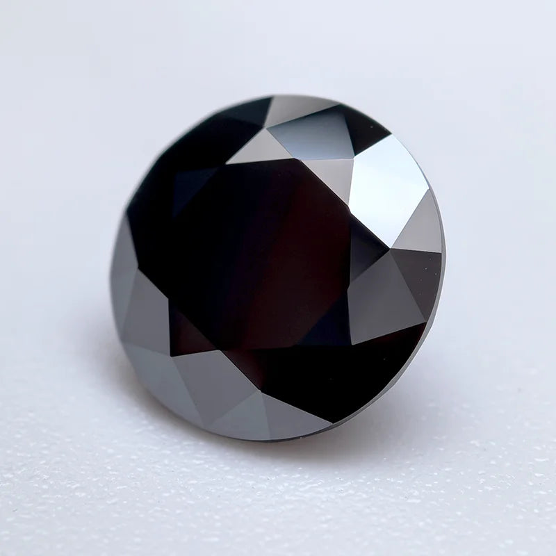 Wholesale Moissanite Stone Black Color Round Cut Lab Charms Diamond Pass Diamond Tester Making with GRA Certificate