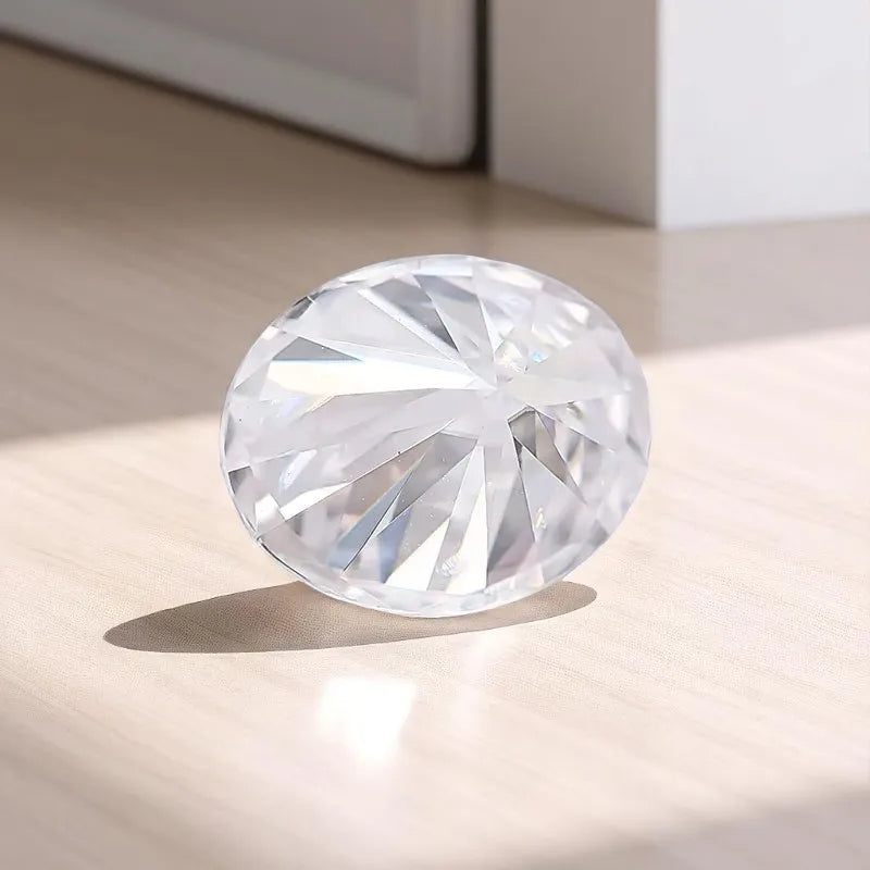 Wholesale moissanite Stone Super White D Color Oval Cut VVS1 Charms Gemstone DIY Advanced Jewelry Earrings Making Certificate