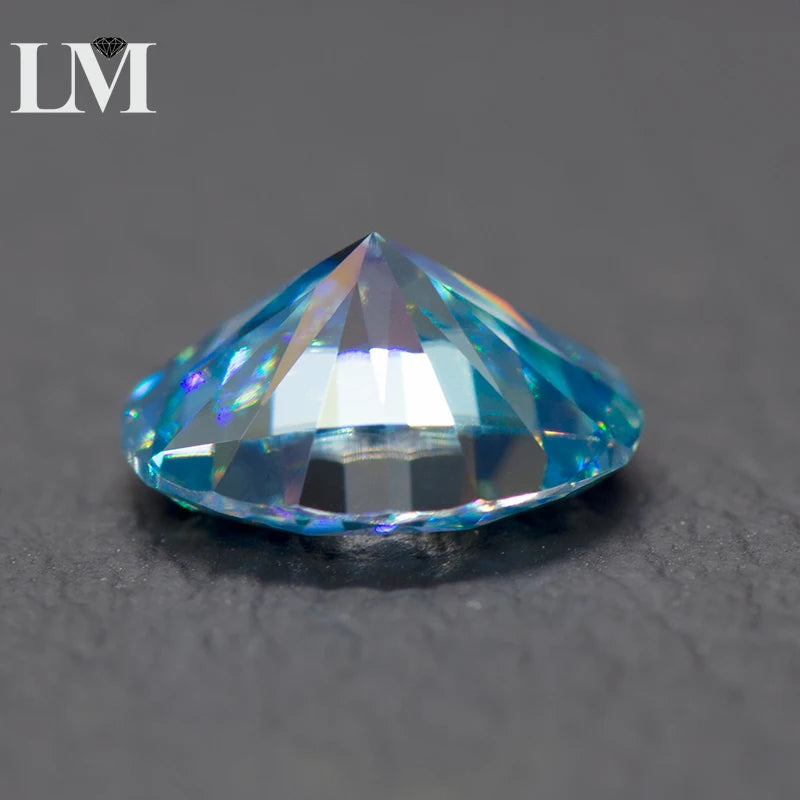 Moissanite Diamond Oval Cut Ice Blue Lab Grown Synthetic Gemstone DIY Jewelry Rings Earrings Making Comes with GRA Certificate
