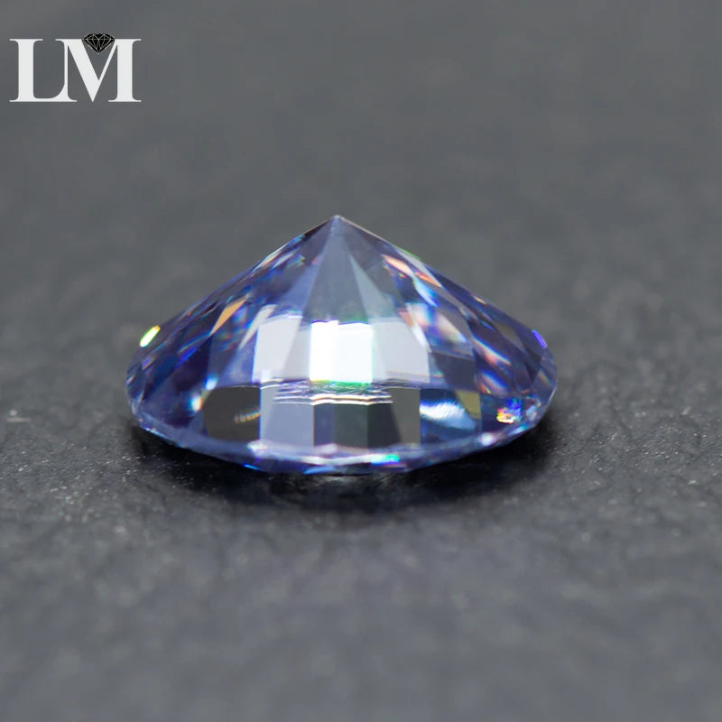 Moissanite Stone Lavender Color Oval Cut Synthetic Lab Created Heat Diamond DIY Jewelry Making Materials with GRA Certificate