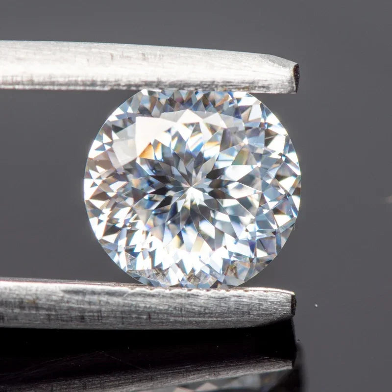 Moissanite Loose Gemstones 100 Faces Cut Wholesale 0.5-5.0ct D Color Charms Jewelry Making Materials with GRA Certificate