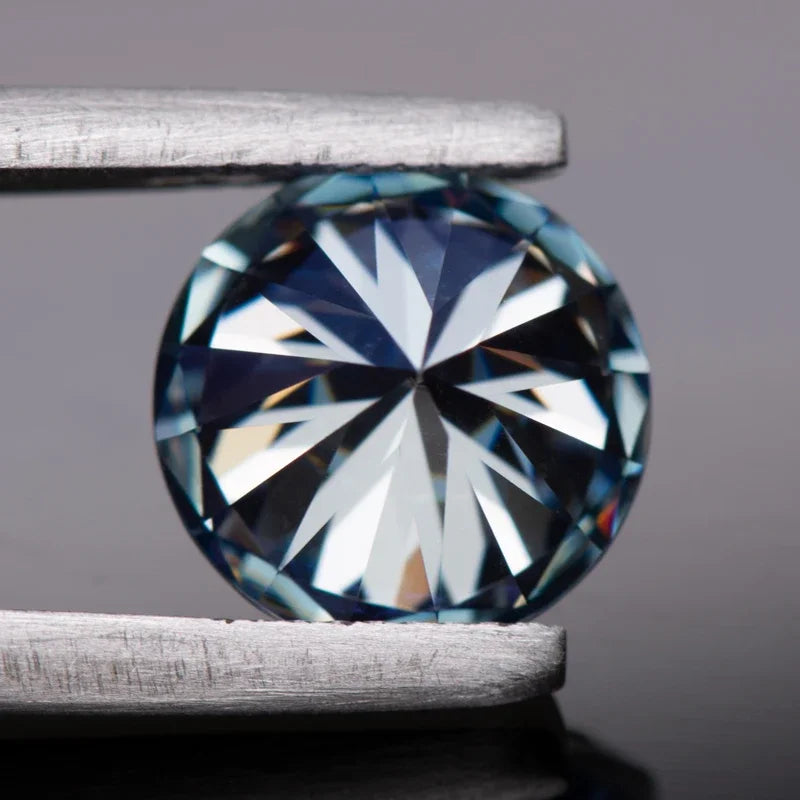 Moissanite Lavender Color Round Cut Loose Stone Gemstone GRA Certified Lab Created Diamond Advanced Jewelry Making Materials