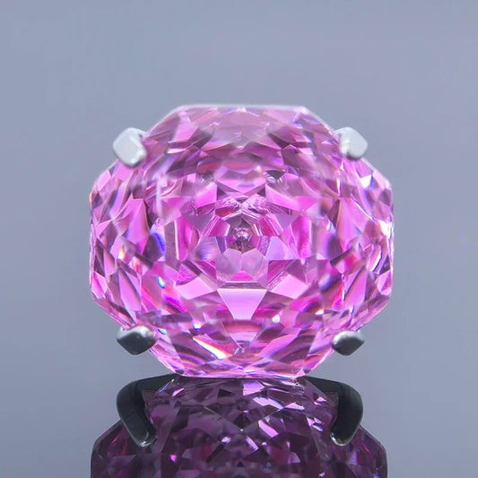 Cubic Zirconia Stainless Steel Earring Rose Cut Shangri-la Color 8.0mm Jewelry for Women Wholesale 4 Prong Tragus Earrings