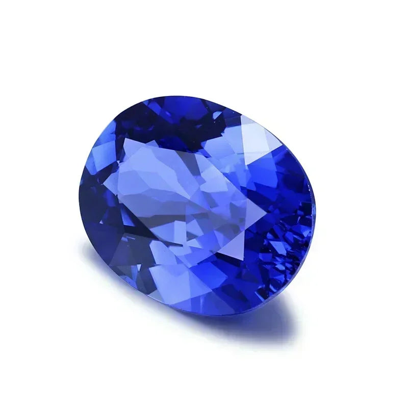 Lab Grown Sapphire Royal Blue Color Oval Shape Charm Gemstones for Diy Jewelry Making Materials Selectable AGL Certificate