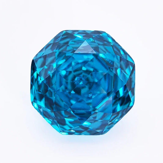 Cubic Zirconia Special Rose Cut Sea Blue Color Gemstone Bead Wholesale and retail for Diy Advanced Jewelry Rings Earrings Making
