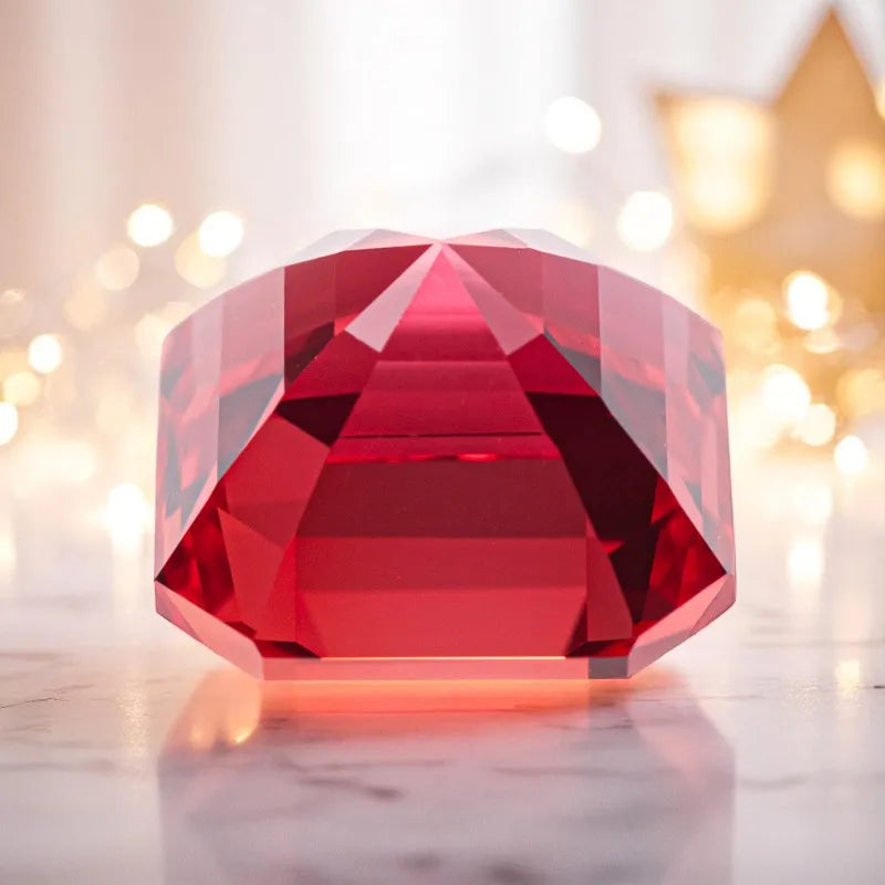 Moissanite Stone Garnet Red Radiant Cut Gemstone for DIY Advanced Jewelry Rings Earrings Making with Certificate