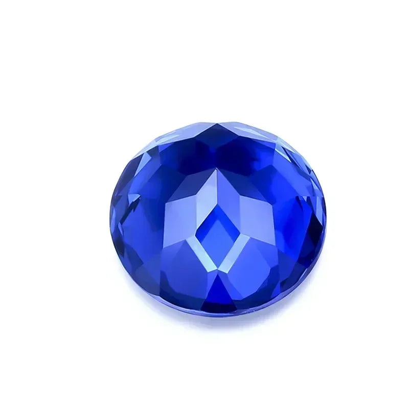 Lab Grown Sapphire Round Shape Royal Blue Color Gemstone for Advanced Jewelry Making Material Selectable AGL Certificate lab grown sapphire lab grown sapphire