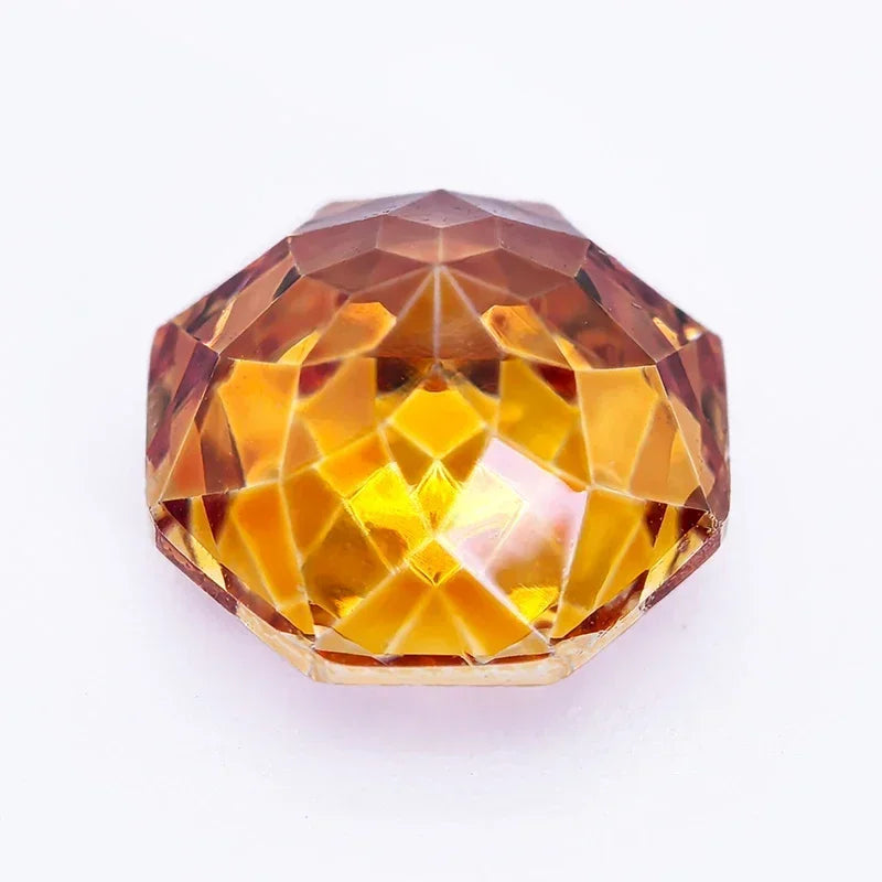 Cubic Zirconia Special Rose Cut Orange Color Gemstone Bead Wholesale and Retail for Diy Advanced Jewelry Rings Earrings Making