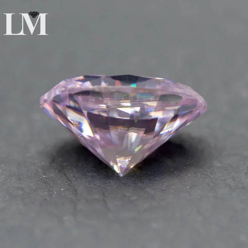 Moissanite Stone Oval Cut Light Purple Colour Lab Grown Synthetic Diamond Jewelry Making Materials Comes with GRA Certificate