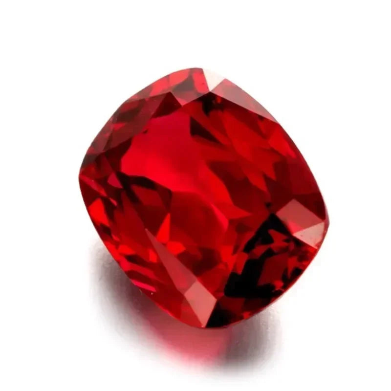Lab Grown Ruby Pigeon Blood Red Rectangular Cushion Cut Top Quality Gemstone for Diy Jewelry Making Selectable AGL Certificate