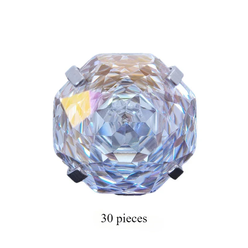 Cubic Zirconia Stainless Steel Earring Rose Cut White Color Jewelry for Women Wholesale 4 Prong Tragus Earrings