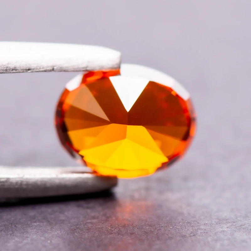 Cubic Zirconia Oval Shape Red Color 5A Grade 4k Crushed Ice Cut Charm Beads for DIY Jewelry Making Ring Necklace Main Materials