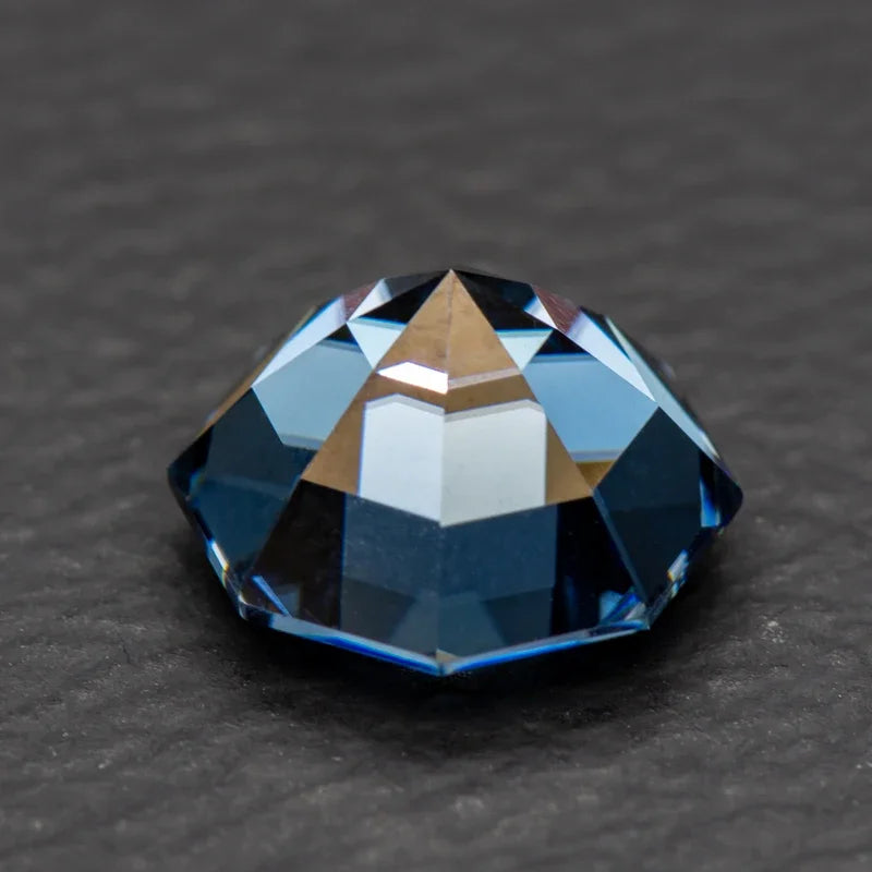 Moissanite Stone Octagonal cutting Royal Blue Primary Colors Lab Grown Gemstones with GRA Certificate Jewelry Making Materials