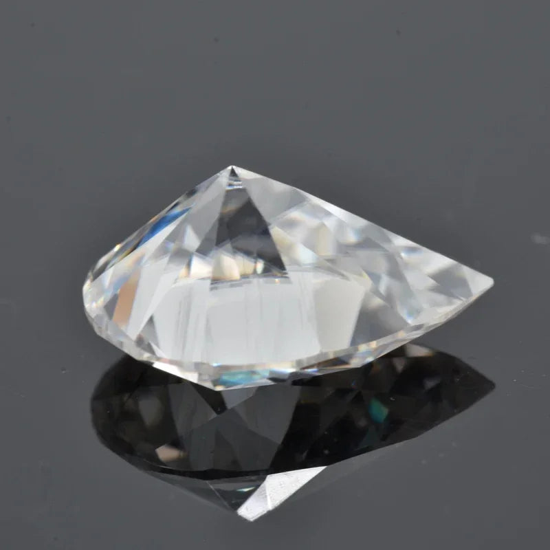 Moissanite Pear Cut D Color VVS1 for Diy Advanced Jewelry Rings Earrings Making Pass Diamond Test with GRA Certificate