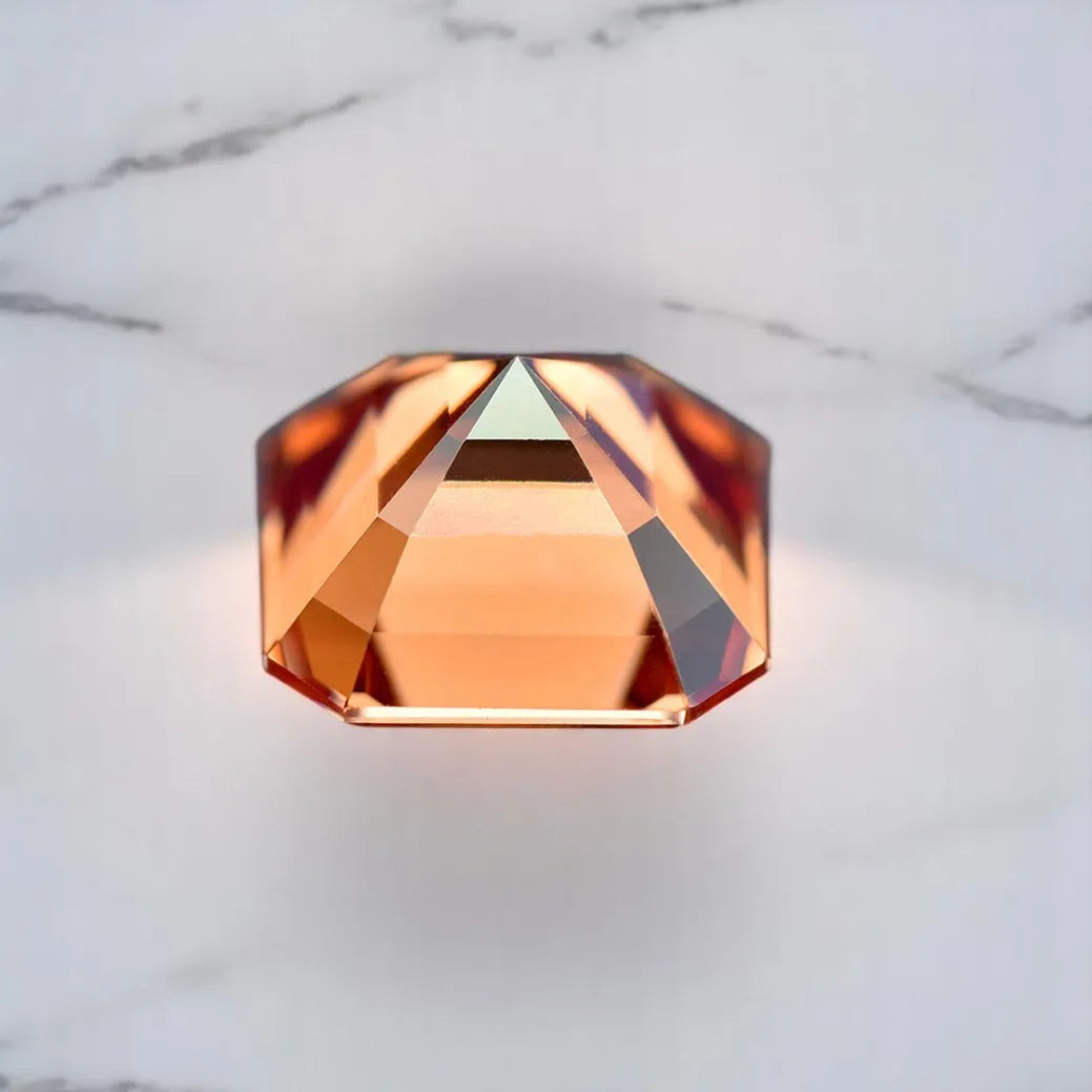 Wholesale Moissanite Stone Asscher Cut Garnet Red Color Charms for Jewelry Making DIY Ring Necklace Earrings Main Materials Cert