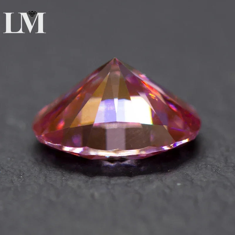 Moissanite Loose Stone Oval Cut Sakura Pink Color Lab Created Gemstone Jewelry Rings Earrings Making Comes with GRA Certificate