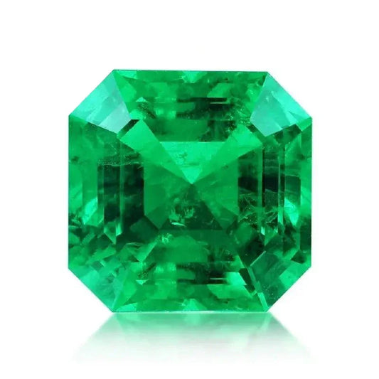 Lab Grown Colombia Emerald Asscher Cut Hydrothermal Green Gemstone for Diy Jewelry Making Material Selectable AGL Certificate