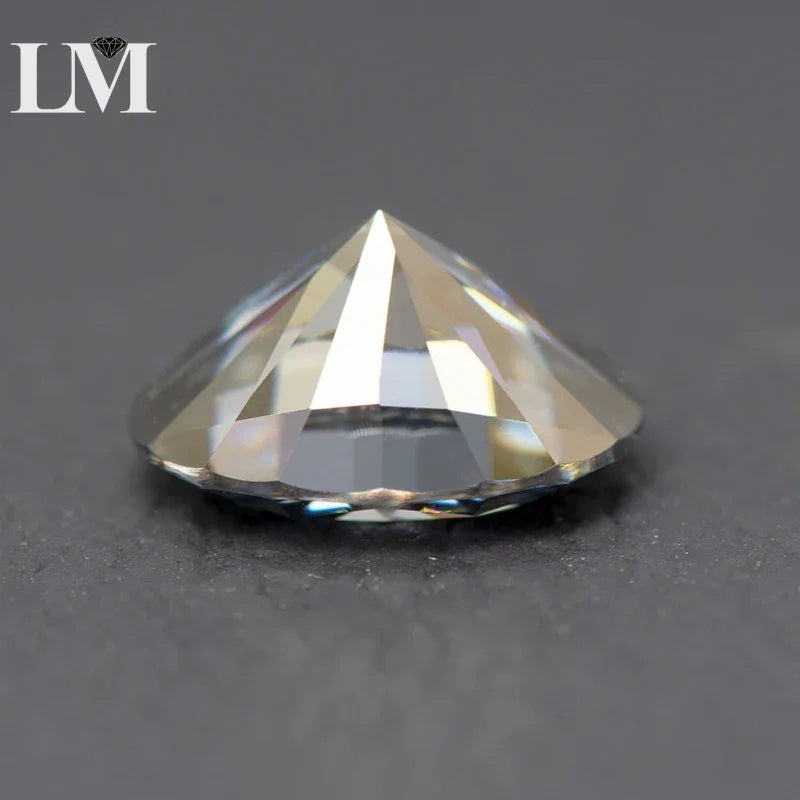 Moissanite Stone Oval Cut Gray Color Gemstone Synthetic Lab Created Heat Diamond DIY Jewelry Making Materials with GRA Report