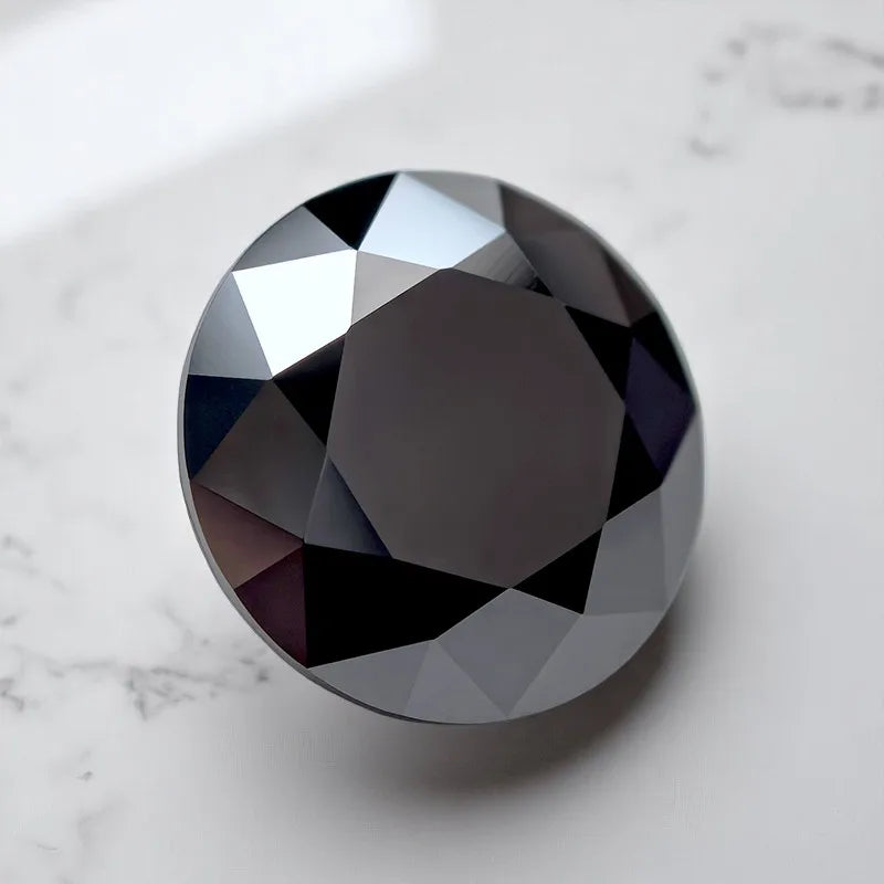 Wholesale Moissanite Round Shape Black Color Charms Diamonds for DIY Jewelry Making Pass Diamond Tester with Certificate Wholesa