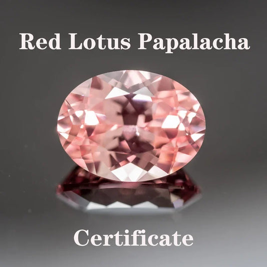 Lab Grown Padparadscha Red Lotus Oval Shaped Charms Gemstone DIY Ring Necklace Earrings Main Materials with Certificate