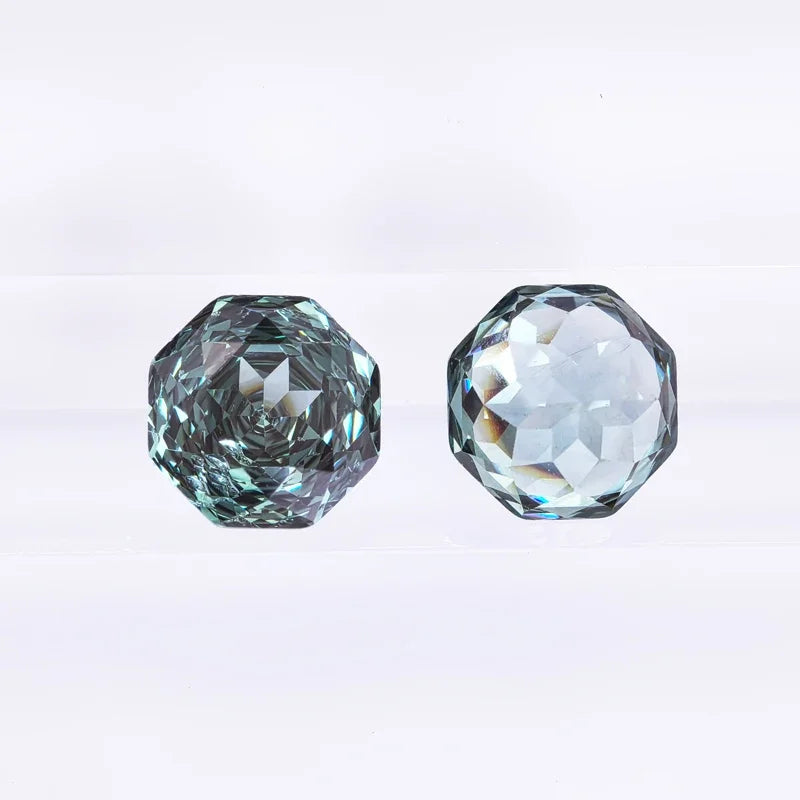Wholesale Cubic Zirconia Rose Cut Gradient Green Color Extremely Shiny Quality DIY Charms Gemstone Bead for Diy Jewelry Making M