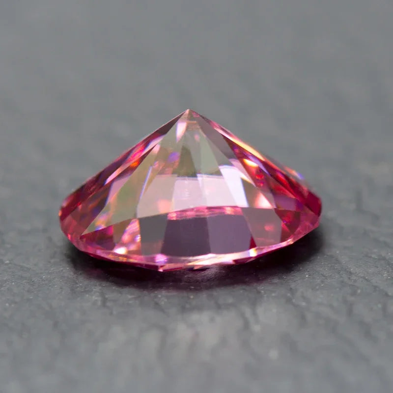 Moissanite Stone Oval Cut Pink Color Lab Created Heat Diamond Gemstone Jewelry Making Materials Comes with GRA Certificate