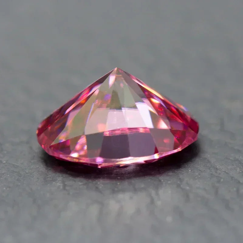 Moissanite Colored Stone Pink Color Oval Cut with GRA Report Lab Grown Gemstone for diy Jewelry Making Materials