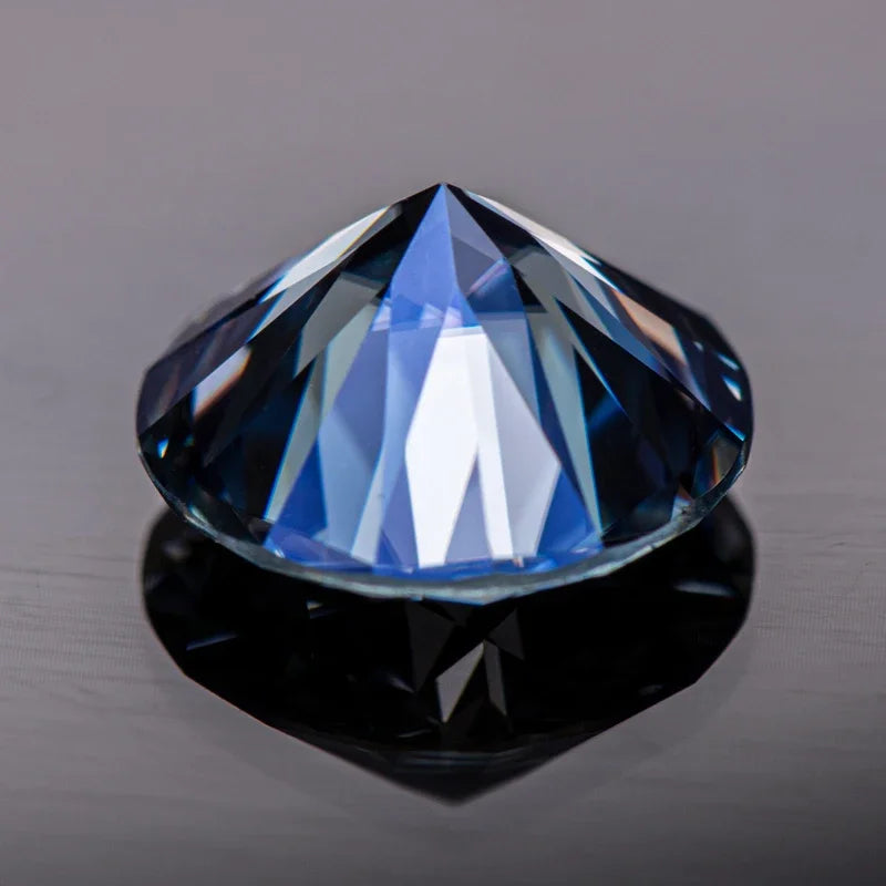 Moissanite Lavender Color Round Cut Loose Stone Gemstone GRA Certified Lab Created Diamond Advanced Jewelry Making Materials