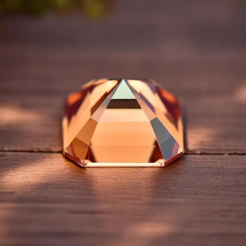 Wholesale Moissanite Stone Asscher Cut Garnet Red Color Charms for Jewelry Making DIY Ring Necklace Earrings Main Materials Cert