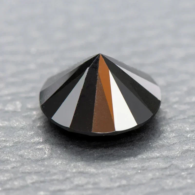 Moissanite Stone Black Color Round Cut VVS1 Charms Diamond With GRA Certified Pass Diamond Tester Making Jewelry Accessories