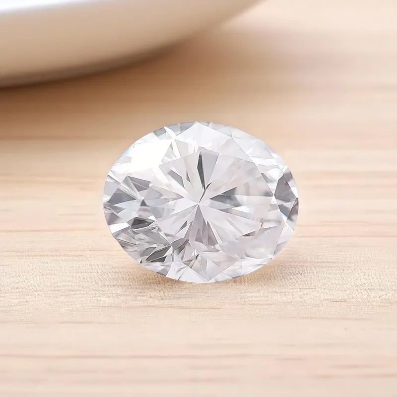 Wholesale moissanite Stone Super White D Color Oval Cut VVS1 Charms Gemstone DIY Advanced Jewelry Earrings Making Certificate