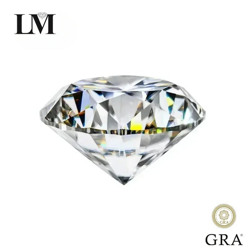 Moissanite Stone Real D Color Vvs1 Round Cut 0.1CT-12CT Wholesale Loose Gemstone for Diy Jewelry Making with GRA Report