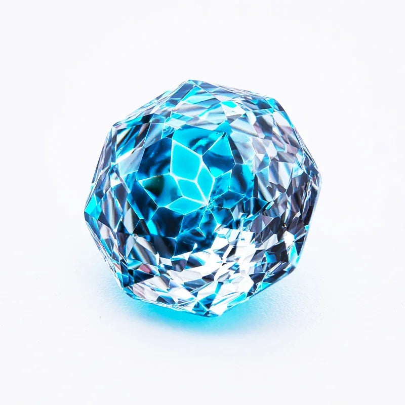 Wholesale Cubic Zirconia Rose Cut Peacock Blue Color DIY Ring Necklace Earrings Main Materials Charms Gemstone Factory Wholesale